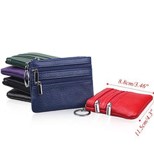 Load image into Gallery viewer, New Men/Women's Soft Pu Leather Wallet Card Coin Key Holder Zipper Purse