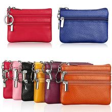 Load image into Gallery viewer, New Men/Women's Soft Pu Leather Wallet Card Coin Key Holder Zipper Purse