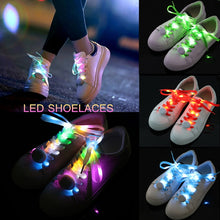 Load image into Gallery viewer, 2 Pair Shine LED 8 Color Change Luminescent Shoelace