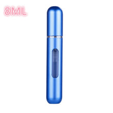 Load image into Gallery viewer, 8ML Mini Small Perfume Refillable Bottle Portable Aluminum Atomizer