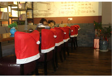 Load image into Gallery viewer, Christmas seat cover Christmas decorations Restaurant chair back decoration