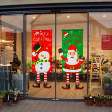 Load image into Gallery viewer, Merry Christmas Ornament Santa Claus Banner Flag Door Window Hanging Xmas Decor