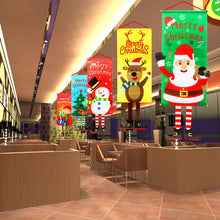 Load image into Gallery viewer, Merry Christmas Ornament Santa Claus Banner Flag Door Window Hanging Xmas Decor