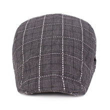 Load image into Gallery viewer, Plaid Newsboy Beret Hat Ivy Flat Cap