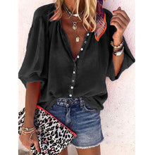 Load image into Gallery viewer, Ladies Deep V-neck Chiffon Blouses