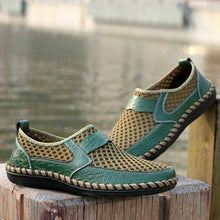 Load image into Gallery viewer, Men's Casual Outdoor Lazy Shoes Breathable Leather Sandals Beach Shoes