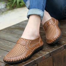 Load image into Gallery viewer, Men's Casual Outdoor Lazy Shoes Breathable Leather Sandals Beach Shoes