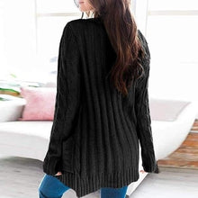 Load image into Gallery viewer, Women’s Long Sleeve Open Front Knitted Cardigan Sweater