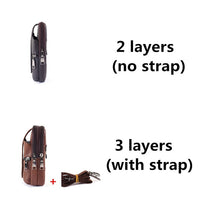 Load image into Gallery viewer, Fashion Men PU Leather Waist Bag, Multifunction Fanny Pack, Large Capacity Belt Bag