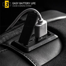 Load image into Gallery viewer, Men's Waterproof USB Oxford Crossbody Bag Anti-theft Shoulder Sling Bag