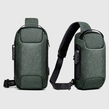 Load image into Gallery viewer, Men's Waterproof USB Oxford Crossbody Bag Anti-theft Shoulder Sling Bag