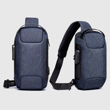 Load image into Gallery viewer, Men's Waterproof USB Oxford Crossbody Bag Anti-theft Shoulder Sling Bag