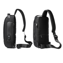 Load image into Gallery viewer, Men's Waterproof USB Oxford Crossbody Bag Anti-theft Shoulder Sling Bag