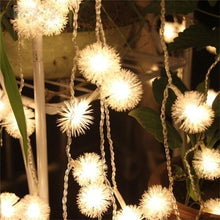 Load image into Gallery viewer, Romantic 6M 40 LEDs Snow Pompon Fairy Dandelion String Lights