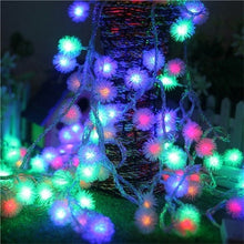 Load image into Gallery viewer, Romantic 6M 40 LEDs Snow Pompon Fairy Dandelion String Lights