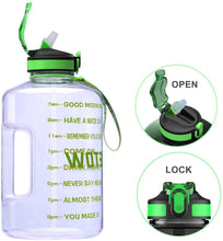 Load image into Gallery viewer, 2.2L Gallon Water Bottle with Straw and Time Marker