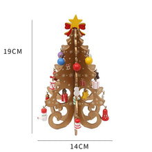 Load image into Gallery viewer, Christmas Tree DIY Stereo Wooden Christmas Tree Scene Layout Christmas Decoration