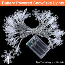Load image into Gallery viewer, 6M 40Lamp Snowflake Fairy String Lights