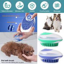 Load image into Gallery viewer, 2 in 1 Silicone Pet Dog Bath Brush Massage Comb Cleaning Tool