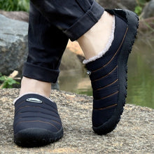 Load image into Gallery viewer, New Men Winter Warm Slip on Slippers Indoor Outdoor Plush Slippers