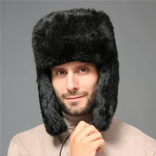 Load image into Gallery viewer, Winter Fur Hat Thickened Heat and Cold-proof Outdoor Cotton Ear Cap