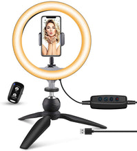 Load image into Gallery viewer, 6" LED Ring Light with Tripod Stand & Phone Holder