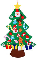 Load image into Gallery viewer, DIY Felt Christmas Tree Set with 29 Pcs Ornaments