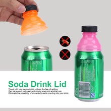Load image into Gallery viewer, 6 Pack Clear Soda Can Covers Lids