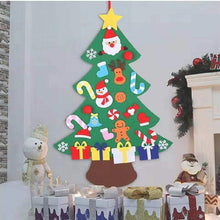 Load image into Gallery viewer, DIY Felt Christmas Tree Set with 29 Pcs Ornaments