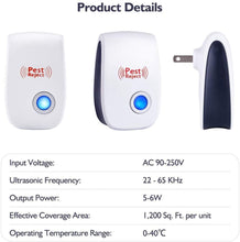 Load image into Gallery viewer, 2 Pcs Ultrasonic mosquito repellent mouse repellent device