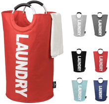 Load image into Gallery viewer, Collapsible Fabric Laundry Hamper