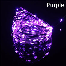 Load image into Gallery viewer, 10M 100 LED Battery Powered LED Copper Wire Fairy String Light Waterproof For Garden Outdoor Party Christmas Decor