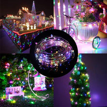 Load image into Gallery viewer, 10M 100 LED Battery Powered LED Copper Wire Fairy String Light Waterproof For Garden Outdoor Party Christmas Decor