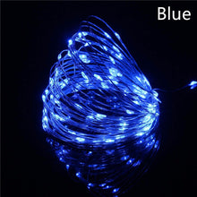 Load image into Gallery viewer, 10M 100 LED Battery Powered LED Copper Wire Fairy String Light Waterproof For Garden Outdoor Party Christmas Decor