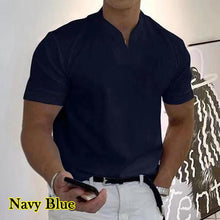 Load image into Gallery viewer, Men's Clothing Solid Short Sleeve Polo Shirts