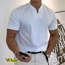 Load image into Gallery viewer, Men's Clothing Solid Short Sleeve Polo Shirts