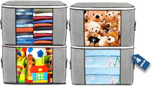 Load image into Gallery viewer, 4 Pack Clothes Storage Bins Foldable