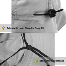 Load image into Gallery viewer, Wide Brim Sun Hat with Neck Flap