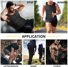 Load image into Gallery viewer, Men Neoprene Zipper Waist Trainer Vest Body Shaper with Two Belt