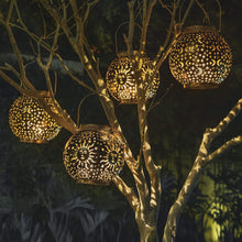 Load image into Gallery viewer, 2 Pack Metal Moon Star Sun Solar Outdoor Lamps