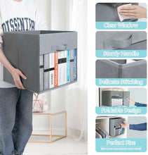 Load image into Gallery viewer, Foldable Storage Boxes with Transparent Window