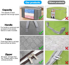 Load image into Gallery viewer, 4 Pack Clothes Storage Bins Foldable