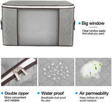 Load image into Gallery viewer, 4 Pack Clothes Storage Bins Foldable