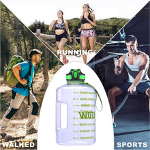 Load image into Gallery viewer, 2.2L Gallon Water Bottle with Straw and Time Marker