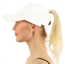 Load image into Gallery viewer, New Glitter Ponytail Baseball Cap
