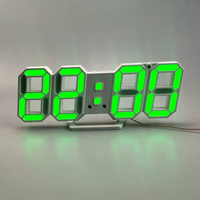 Load image into Gallery viewer, 3D Large LED Digital Wall Clock Date Time Celsius Nightlight