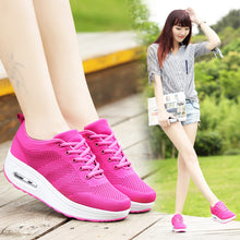 Load image into Gallery viewer, Ladies fly woven mesh breathable sports casual shoes