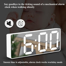 Load image into Gallery viewer, Mirror Alarm Clock LED Digital Clock