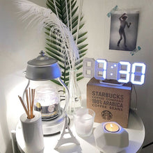 Load image into Gallery viewer, 3D Large LED Digital Wall Clock Date Time Celsius Nightlight