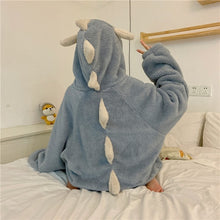Load image into Gallery viewer, Autumn Winter Women Cute Pajamas Cartoon Ears Hooded Sleepwear